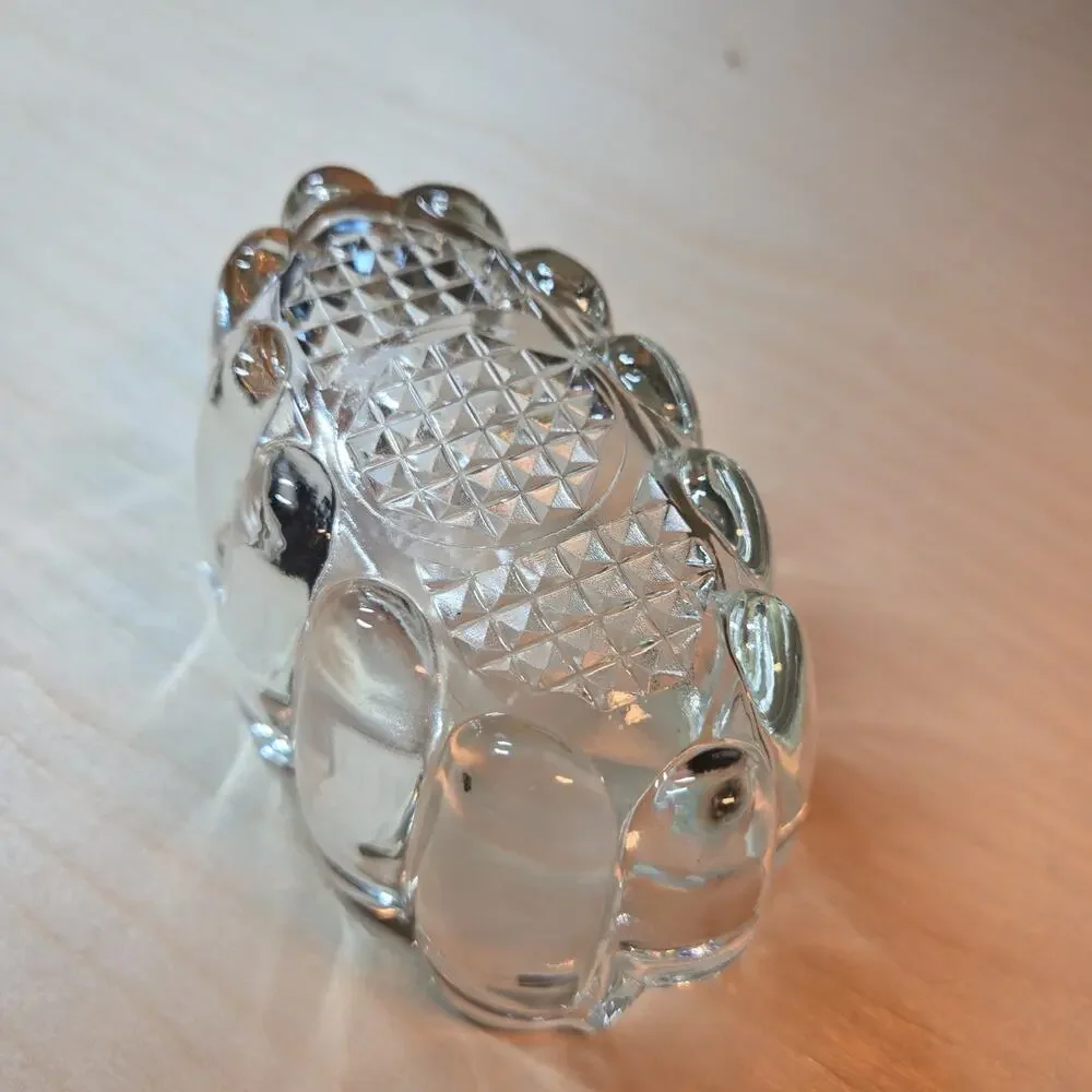Princess House Crystal Utensil Spoon & Fork Rest Holder Vintage